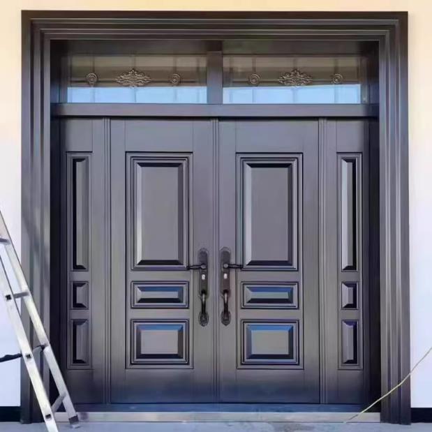 农村自建房大门进户门院子入户双开门定制乡村庭院防盗门别墅大门