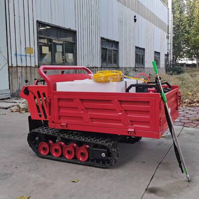 可爬坡果园新款打药车 猕猴桃履带打药机自走式智能履带打药车