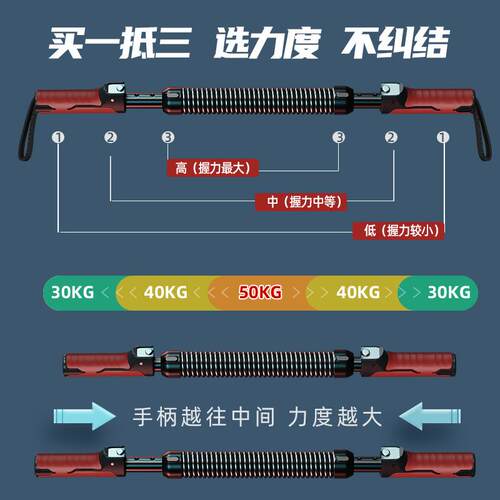 高档臂力男公士手臂肉锻炼家用健身器肌材30训练器4器0斤50压握臂