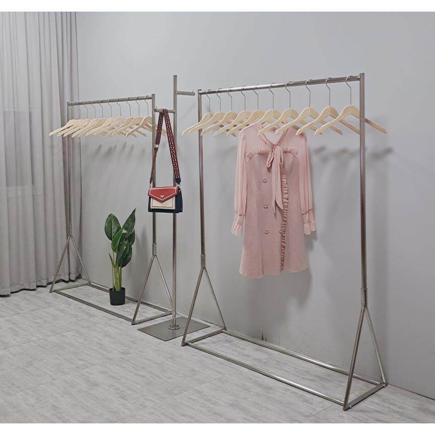 服装店展示架衣架落地式组合衣架女装挂衣陈列侧挂架不锈钢货架