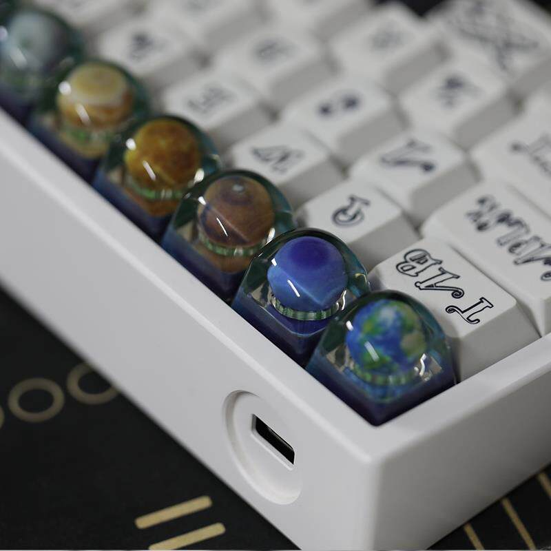 3D列印八大行星键帽 个性机械键盘透光树脂键帽
