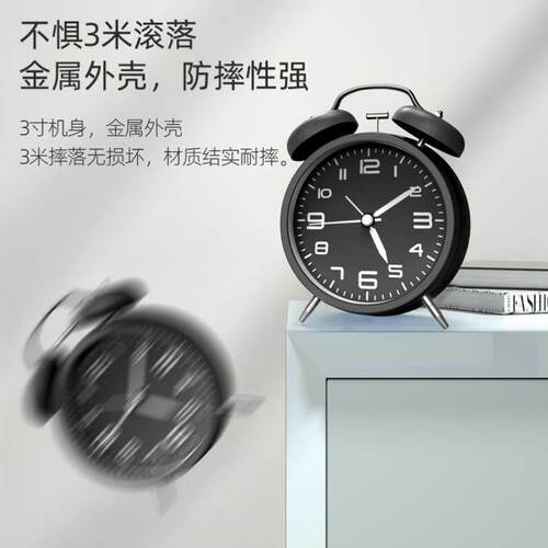 rectangular rising time small alarm clock desk timer student