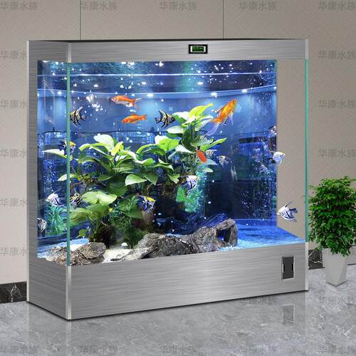 家用2025新款鱼缸客厅超白玻璃生态免换水落地一体式水族箱金鱼缸