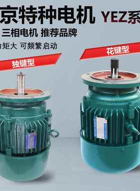 南京特种花键独键系列YEZ112L-4型4.5KW/YEZ112S-4型3.0kw电动机