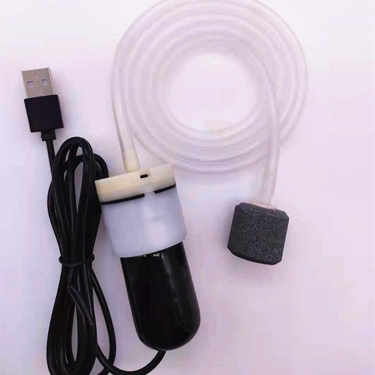 520大气量超增氧泵USB户外充电宝可用打氧机家用养鱼氧气泵