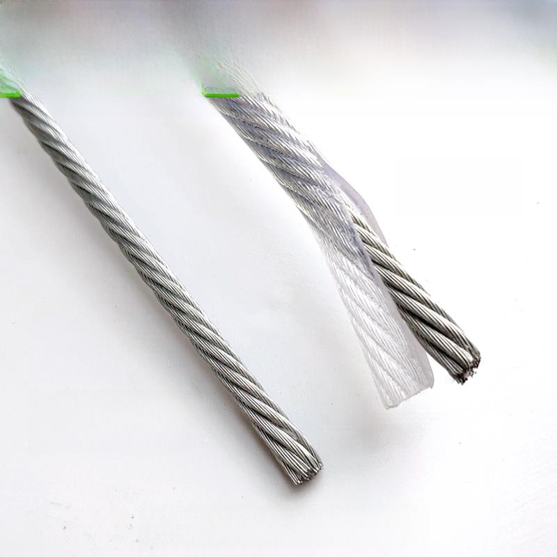 镀锌钢丝绳不包塑裸钢丝大棚葡萄架百香果包胶钢丝软拉线4568mm粗