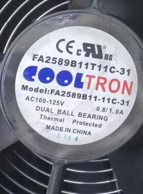 COOLTRON FA2589B11-11C-31 AC 100-125V 0.8A 散热风扇