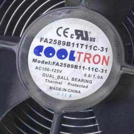 COOLTRON FA2589B11-11C-31 AC 100-125V 0.8A 散热风扇
