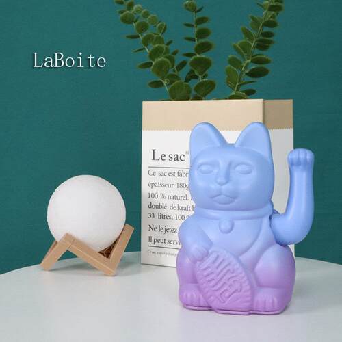 laboite招财猫摆件2025新款自动招手摇家居入户开业礼物前台装饰
