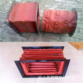 减震软连接风机接头布帆布耐高温防火软通风管伸缩排风管阻燃硅胶