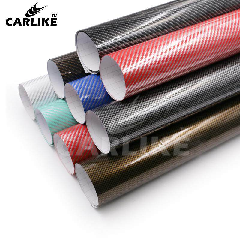 卡莱克2D碳纤维内饰贴膜彩色亮面改装车身手机电脑背面全碳纤贴纸