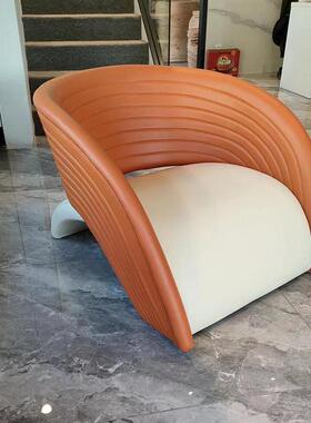 设计师TJXLO8104意式现代设计小户型样板间客厅阳台异形懒人休闲