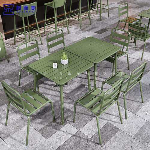 咖啡厅奶茶店户外桌椅组合酒吧民宿网红餐厅清吧露台外摆商用椅子
