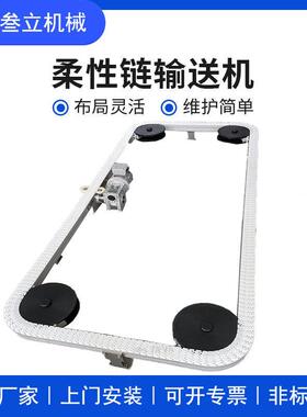 非标制作POM链板柔性输送线龙骨链齿形环形链柔性输送机 输送设备
