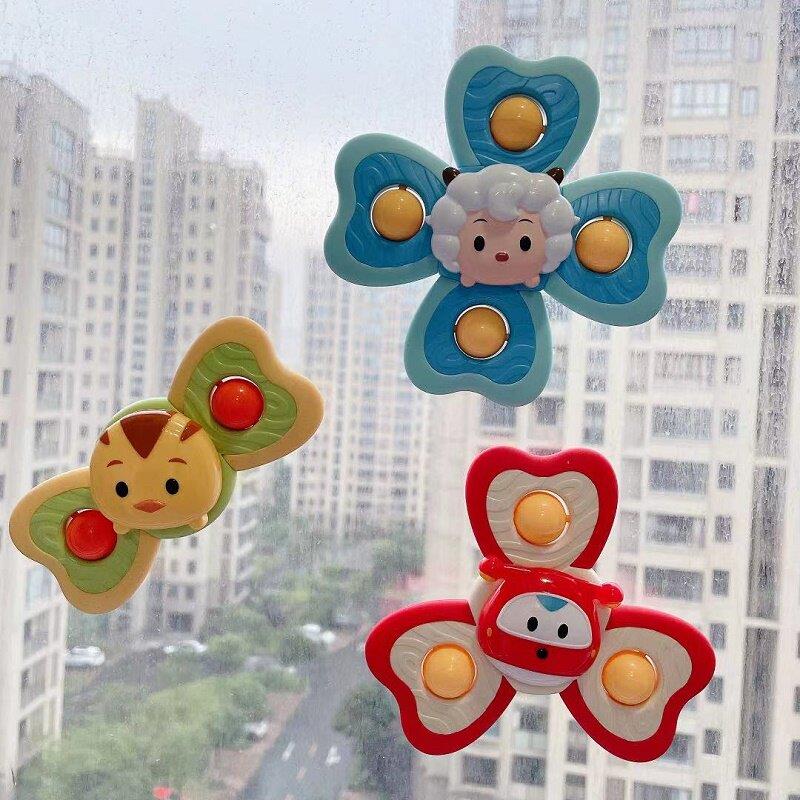 宝宝吃饭玩具旋转陀螺摩天轮婴儿益智餐椅2餐桌吸盘转转乐0一1岁