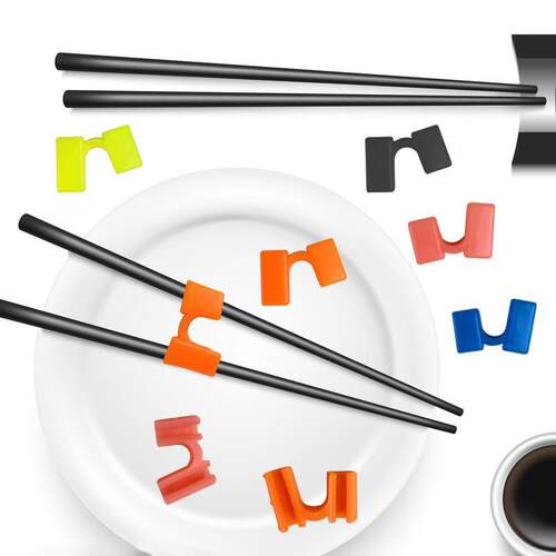 10Pcs Plastic chopsticks clip Chopsticks Aid Training Covers