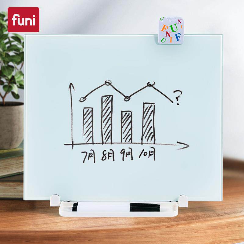 富尼FUNI富尼无框习居玻支璃白板架式磁性儿童学画画办公写字板家