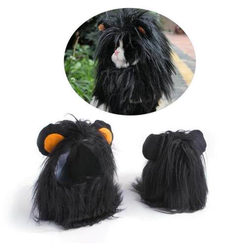 Pet Dog Cat Lovely Lion Headdress Kitten Halloween Cosplay C