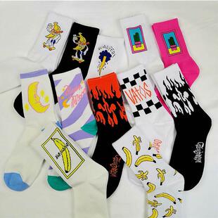 Korean style fashion Harajuku street hip hop socks unisex Fu