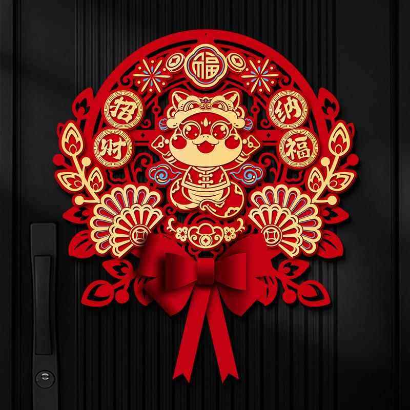 2026新年装饰门贴福字马年过年入户纸大门墙贴立体窗花春节装饰品,家居饰品,门贴,淘宝优惠券,粉丝福利购,淘宝优惠卷