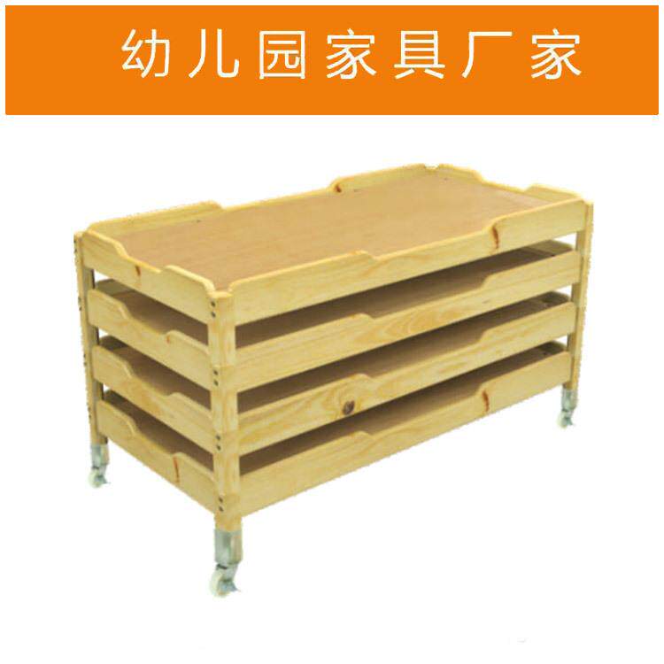 幼儿园午睡床实木托管班小学生午睡床小床儿童床幼儿园午休叠叠床