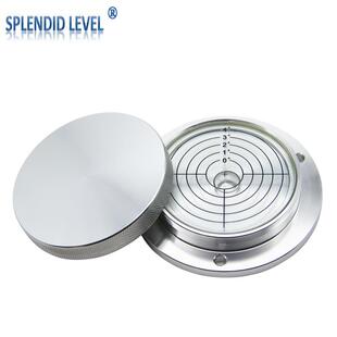 带盖吊车水平仪金属万向法兰工程机械高精度铝合金水准气泡珠8015