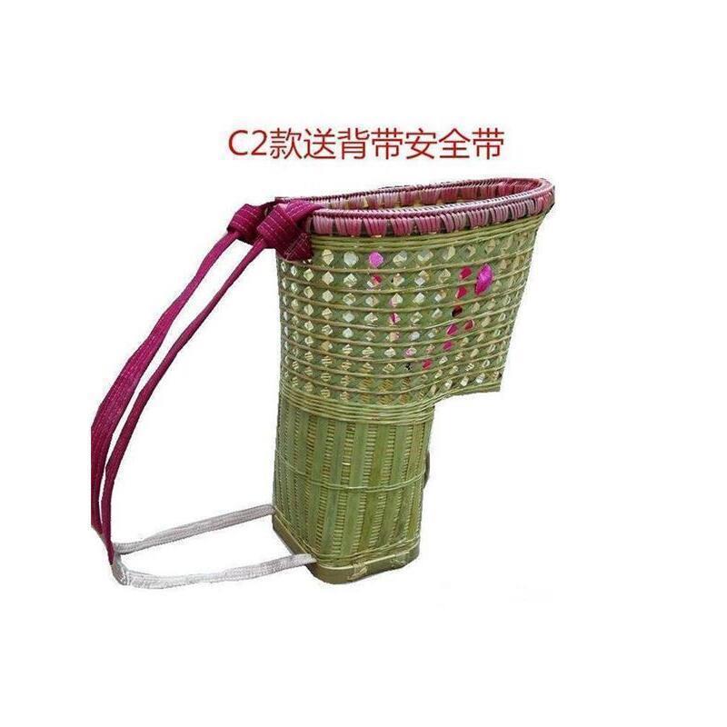 手篓工背娃娃竹编背川然婴儿童背篼新品竹天小孩宝宝54510038四季