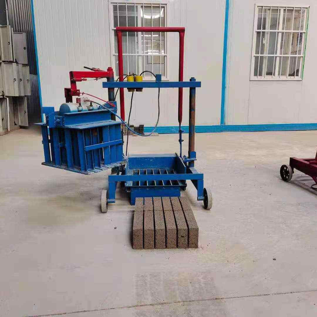 移动标两相机免半自动 水泥制砖机 小型制砖机砖空心移动烧砖