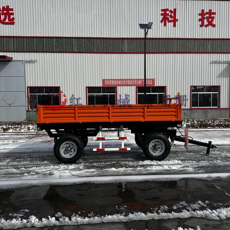 德州拖车5吨农用拖车左右自卸拖车车斗自卸粮食运输拖车农用拖车