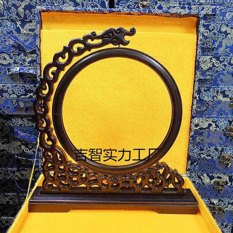 木质框架双面绣苏绣影楼相框剪纸摆件字麦秆画胎毛画镶嵌石头皮影