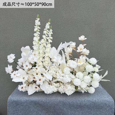 千代兰仿真花 婚庆排花批发美陈布景仿真地排花批发婚礼婚庆道具
