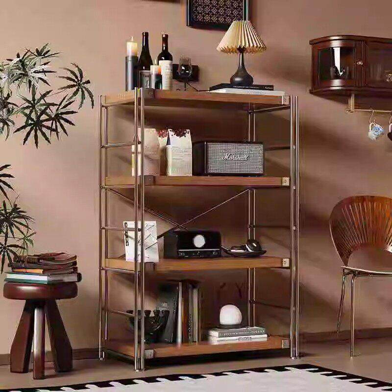 日式猫砂置物架书架落地多层客厅阳台置物架家用厨房微波炉收纳层,商业/办公家具,置物架/陈列架/储物架/展示架,淘宝优惠券,粉丝福利购,淘宝优惠卷