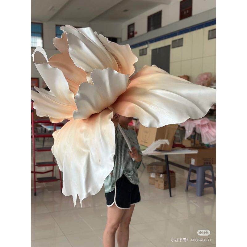 大型纸艺花Eva珠光鸢尾户外纸花手工花商场布置橱窗装饰网红花艺
