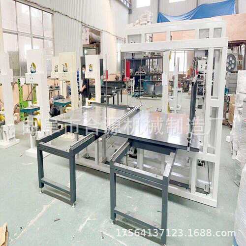 塑料蜂窝板推台锯合源 定制四轮加宽加切割锯