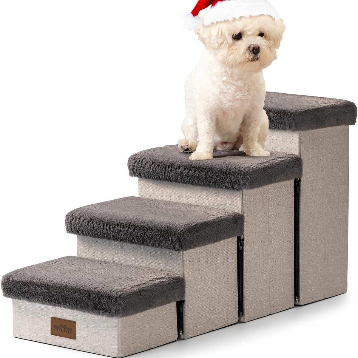 temu热销狗狗窝楼梯 台阶爬梯沙发床边宠物可折叠宠物上床