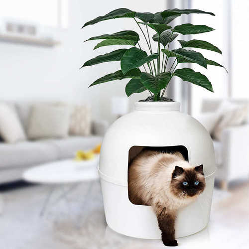 爆款宠物窝四季通用猫窝猫咪封闭式窝绿植款猫屋猫砂盆狗窝