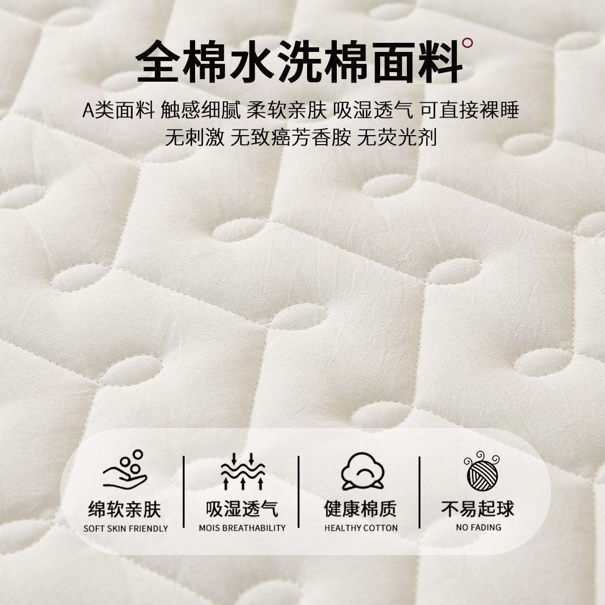 2025新款100全棉床笠罩单件纯棉夹棉床罩床单套席梦思床垫保护罩