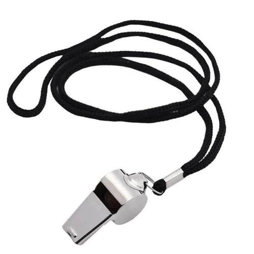 Stainless steel whistle referee sports metal whistle W