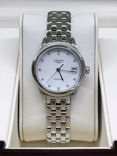 贝母表盘9.8新浪琴军旗系列手表女款自动机械女表L4.274.4.87.6