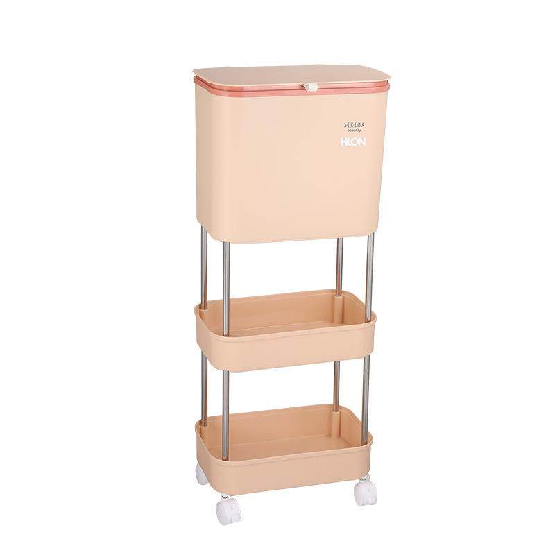 厨房垃圾桶家用多层大容量带盖滚轮可移动翻盖大号干湿分离收纳桶,家庭/个人清洁工具,垃圾桶,淘宝优惠券,粉丝福利购,淘宝优惠卷