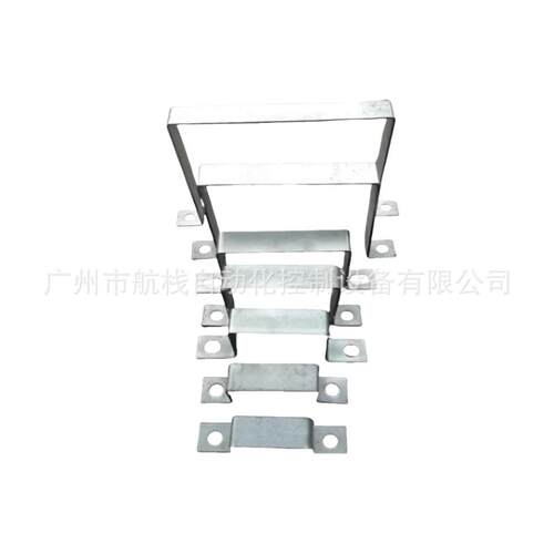 浙江光伏电力用扁铁抱箍自动化折弯冲孔成型设备 欧姆Ω卡成型机