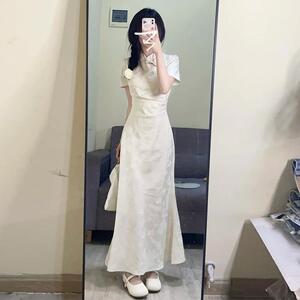 新中式国风改良旗袍洋装女夏2025新款小个子高级感年轻汉服长裙