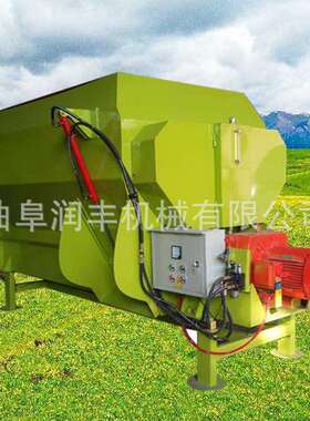 混养羊场双轴草粉搅拌机 玉米粉电动QTB料机喂牛用MTR草粉搅拌 机