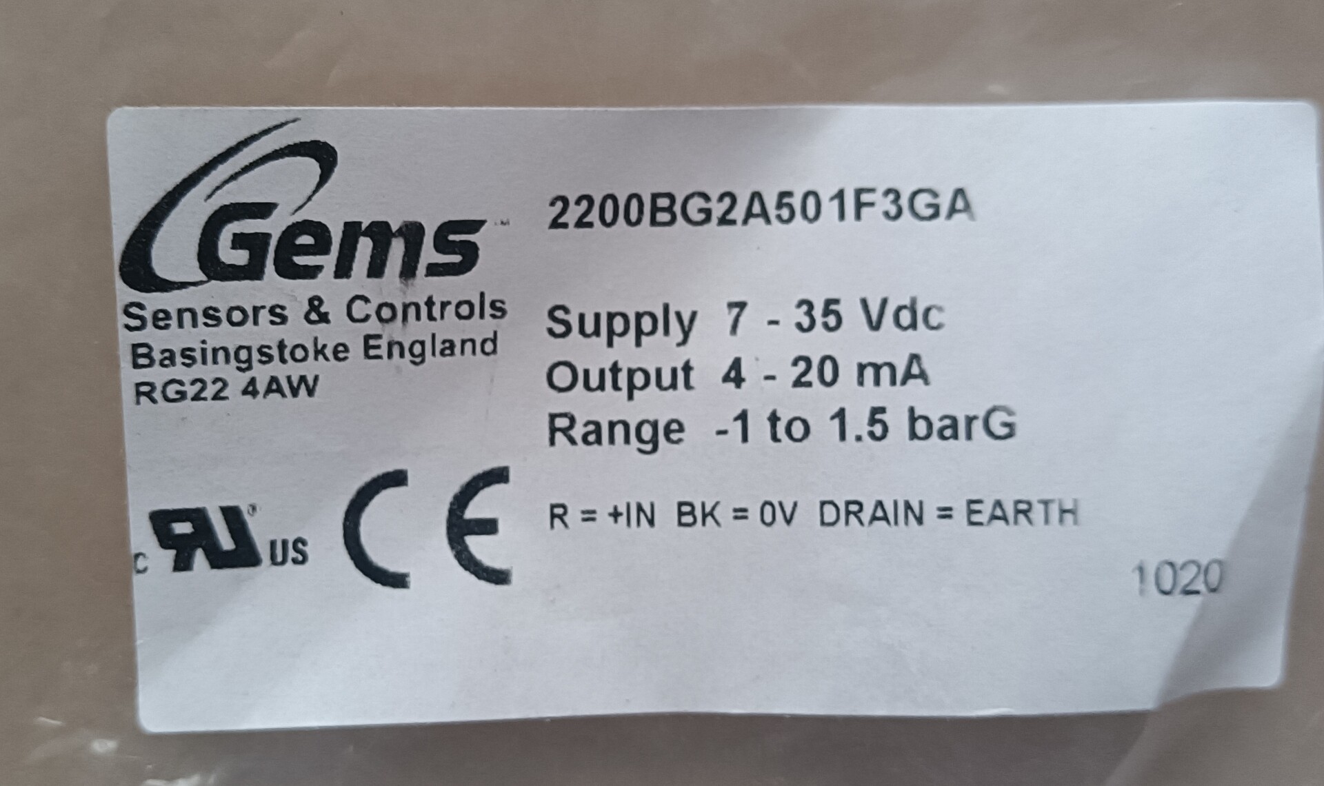 2200BG2A501F3GA 4-20mA