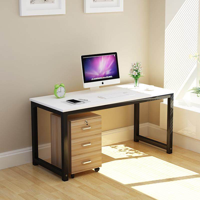 台式家用电脑桌简约现家代公双人商务办用写字实台简易书GLU桌厂