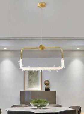 Modern Crystal Chandelier for Dinning Room Gold Circle