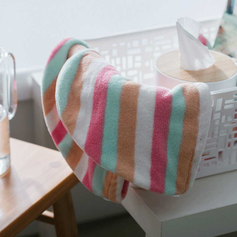 珊瑚纤维条干加厚家用吸水绒发帽水彩日用用品包头干发发巾超细头