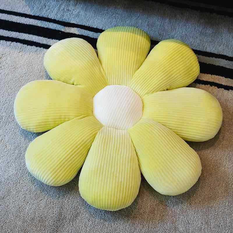 正品太阳花花朵沙发客瓣玩厅花垫抱枕坐毛绒玩具床上花公仔偶可爱