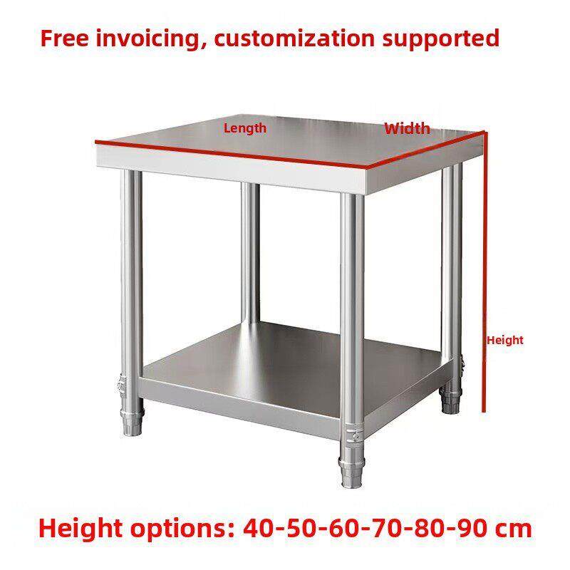 不锈钢家用方桌收纳操作台正方形烤箱咖啡机收纳架厨房储物切菜台,厨房/烹饪用具,微波炉置物架,淘宝优惠券,粉丝福利购,淘宝优惠卷