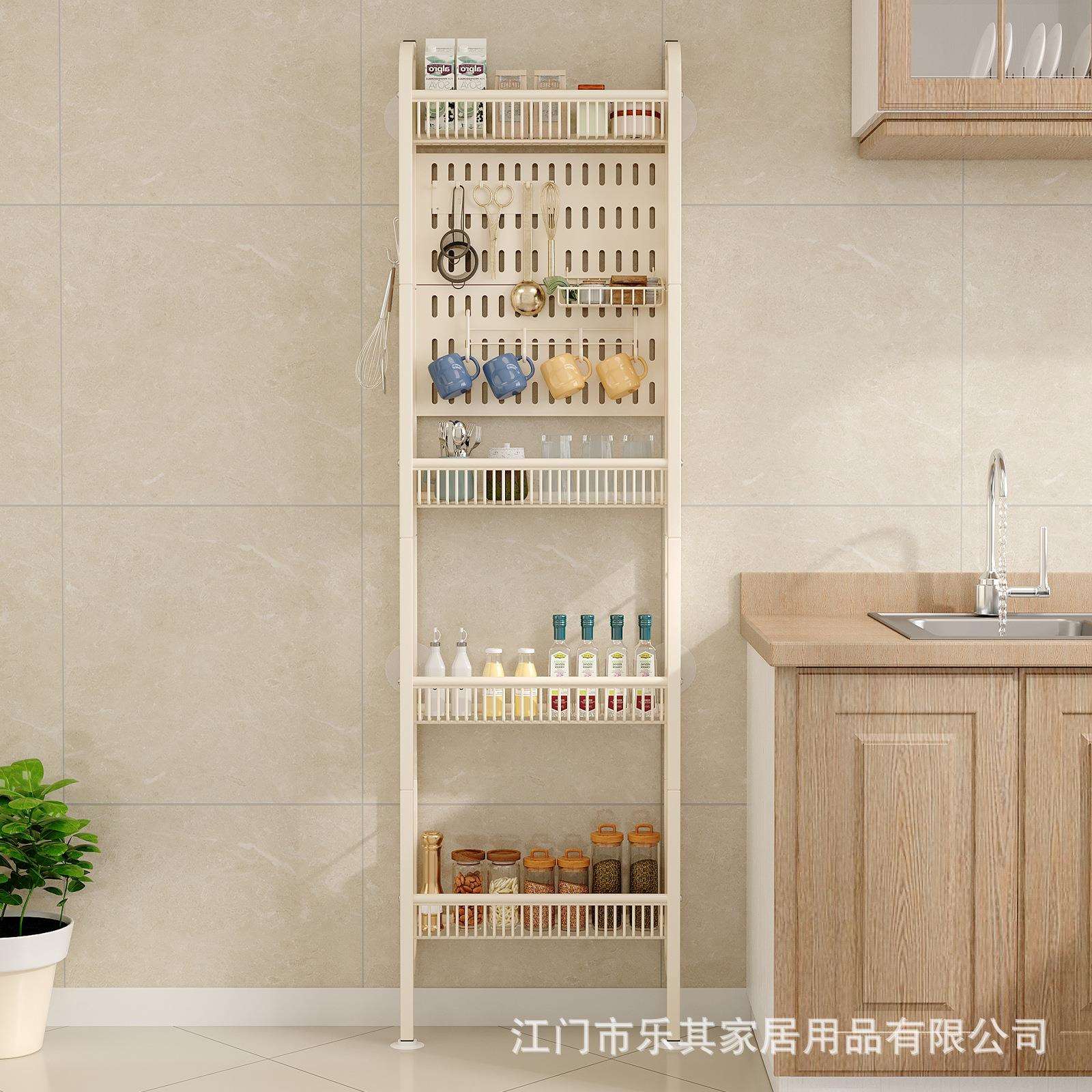 门后置厨物架多途靠876墙货用架收储物架铁艺纳房缝隙整理架子